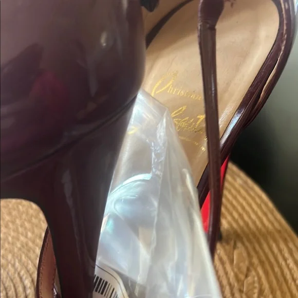 Christian Louboutin Burgundy Women's Shoes - Picture 9 of 12